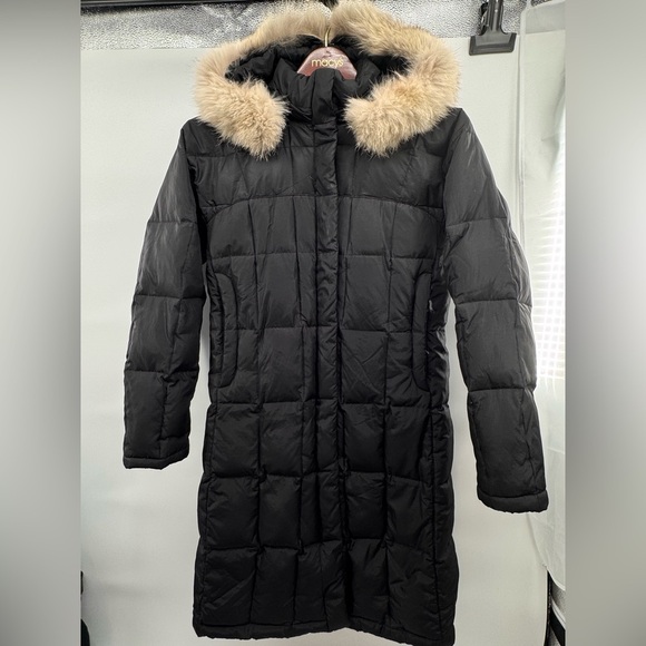 Jackets & Blazers - John Caruana Down Filled Puffer Coat Black Women coyote fur Medium